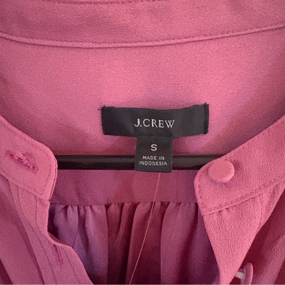 J. Crew Long Sleeve Mauve Dress with Tie Waist - Picture 2 of 6